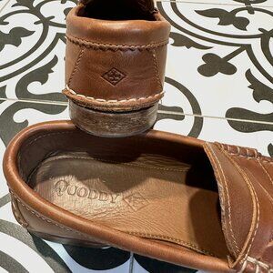 Quoddy Brown Leather Loafers